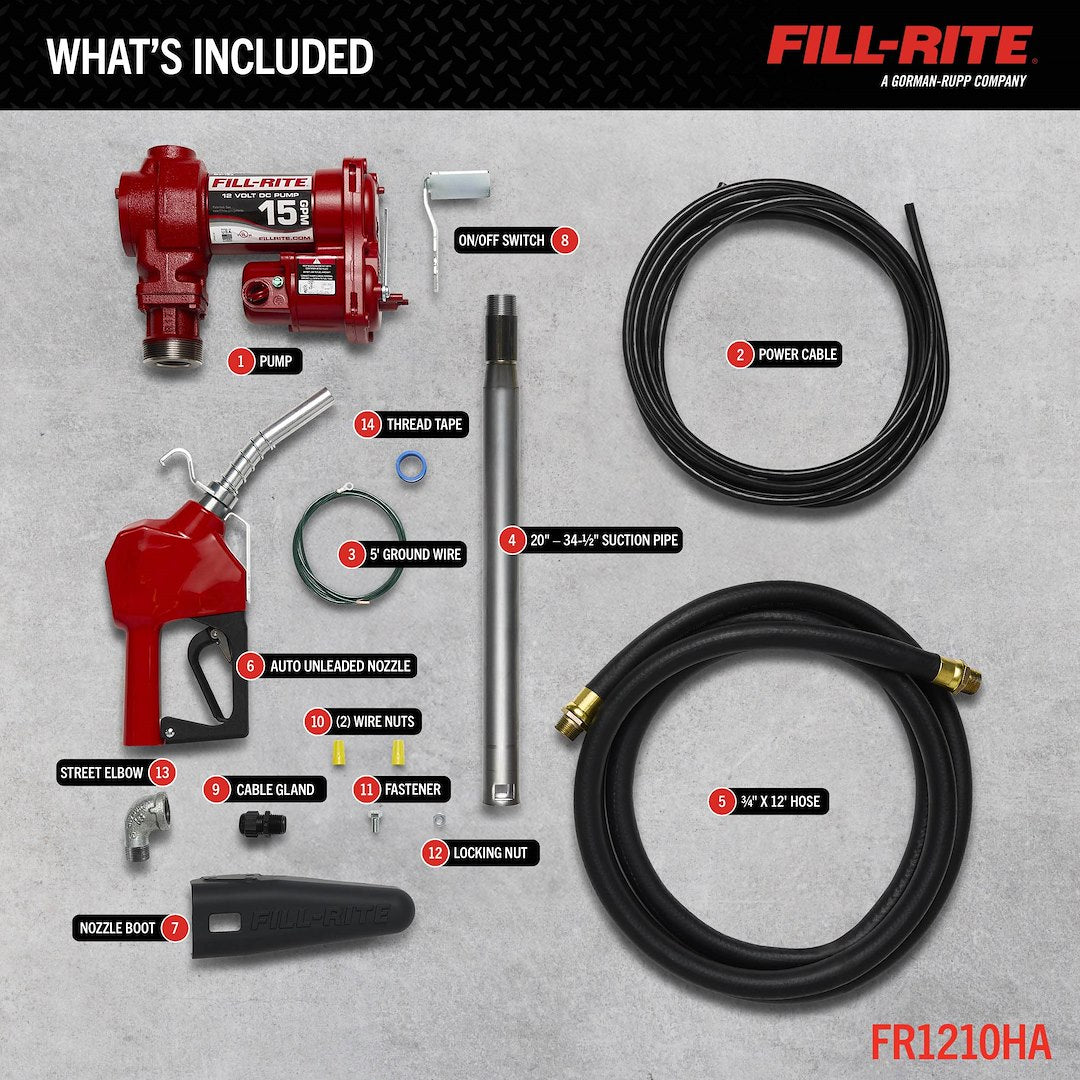 Fill-Rite Fr1210ha Automatic-Nozzle Liquid-Transfer Pump