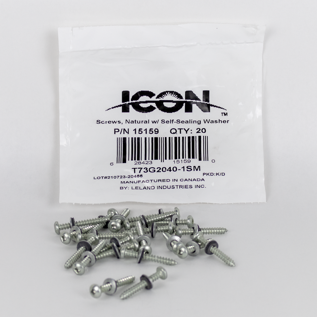 Icon 15159 Skylight Screw and Gasket Washer Set