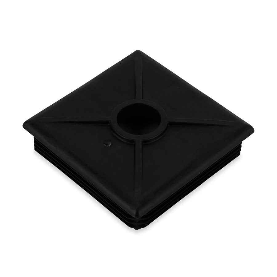 Camco 40302 Black Polyethylene 4-Inch Square Bumper Cap