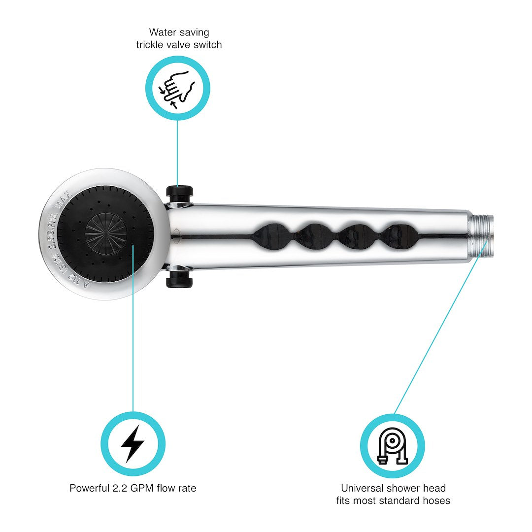 Dura Faucet Df-Sa135-Cp Shower Head - image 2