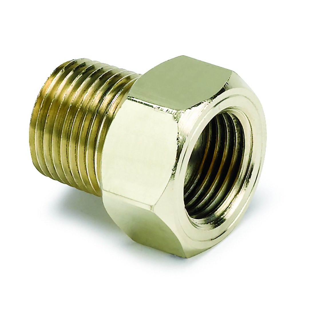 AutoMeter 2263 Brass Adapter, 5/8-18 Female to 3/8 NPT Male