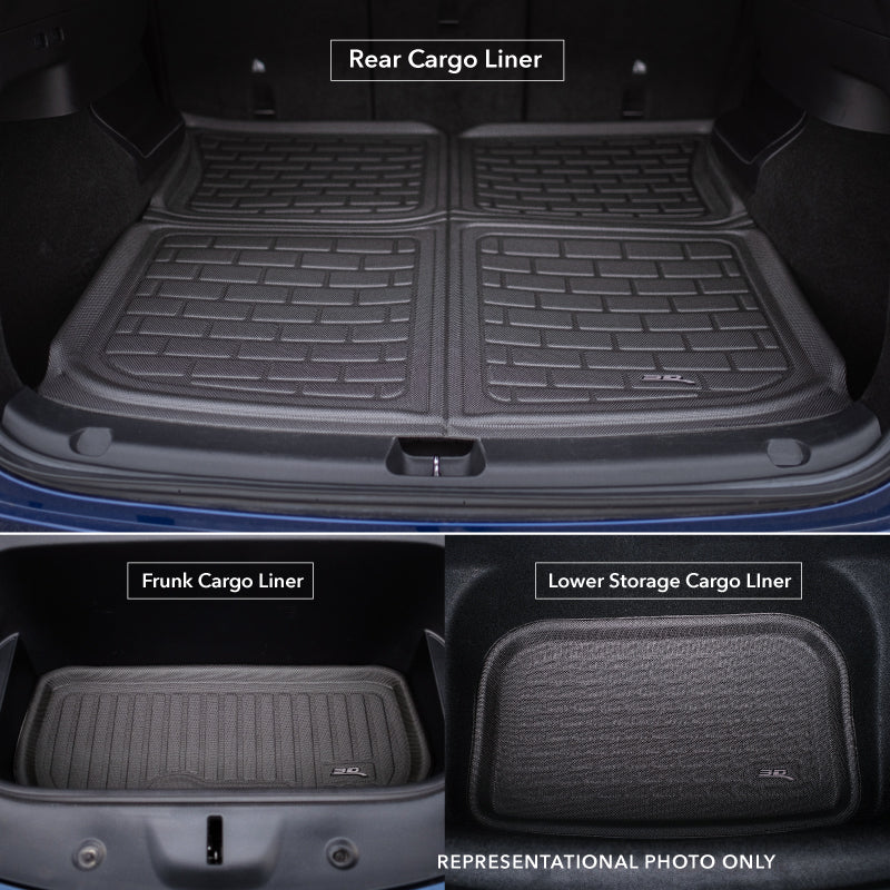 3D Mats M1HD132130 2023 CR-V KAGU Black Cargo Mat - image 3