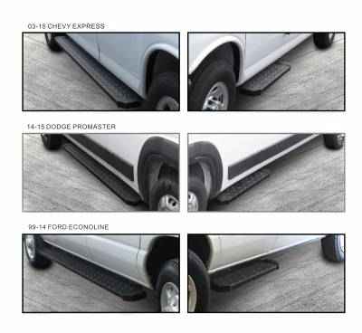 Black Horse Offroad SR-DOR353296 Spartan Sprinter Fixed Steel Board