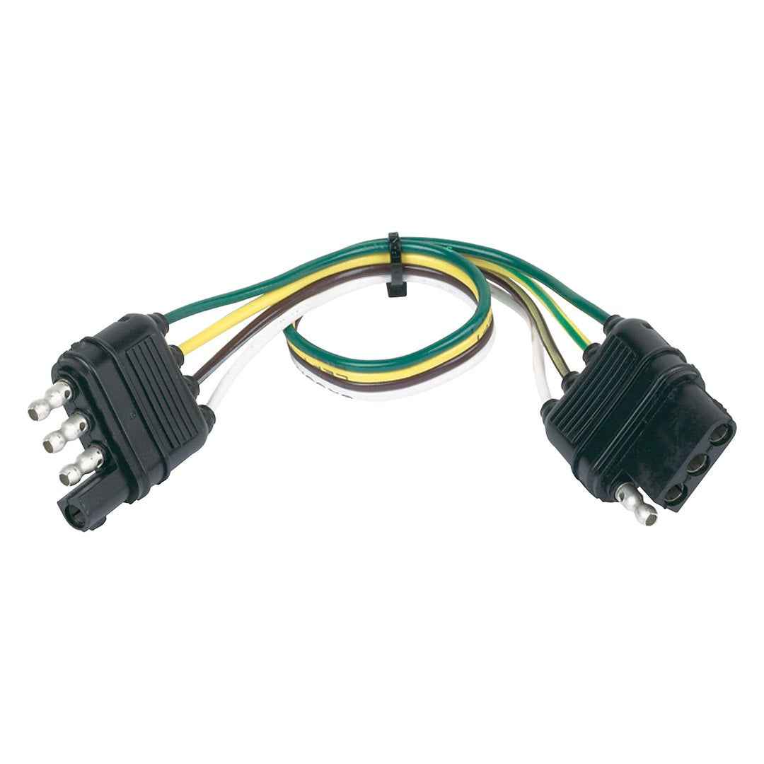 Husky Towing 30312 4-Way Flat Wiring Extension, 12-Inch