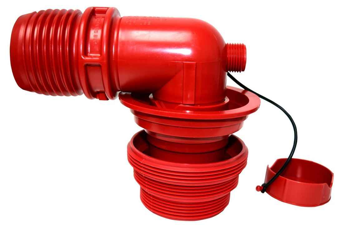 Valterra 90-Degree Threaded Sewer Elbow – F02-3305VP