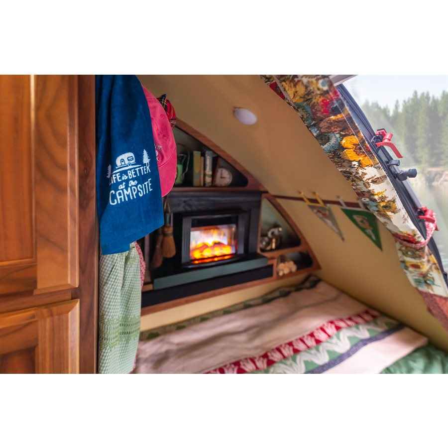 Camco 53301 Blue-and-White Cotton Campsite Towels, Pair