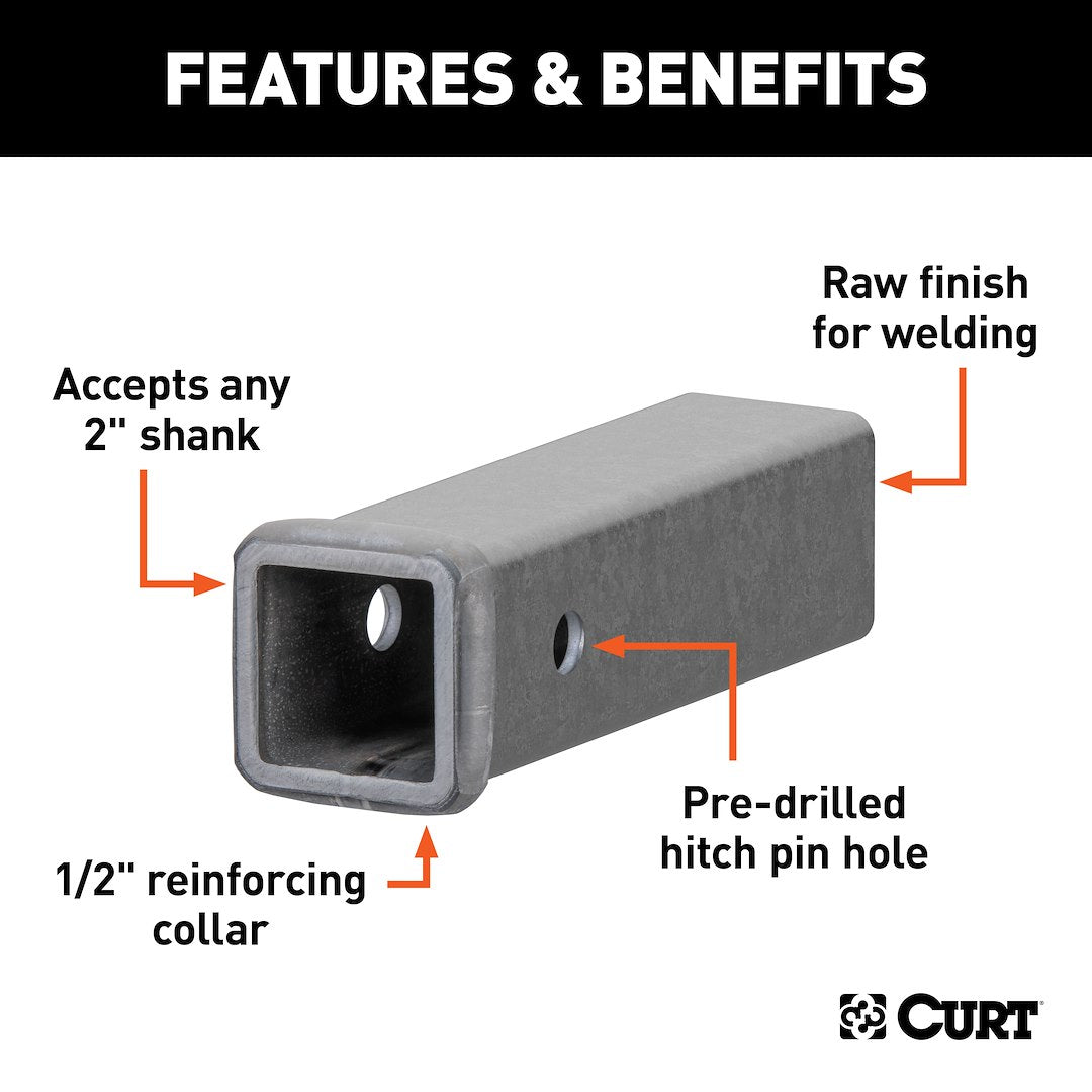 Curt 49090 Trailer Hitch Receiver Tube - image 2