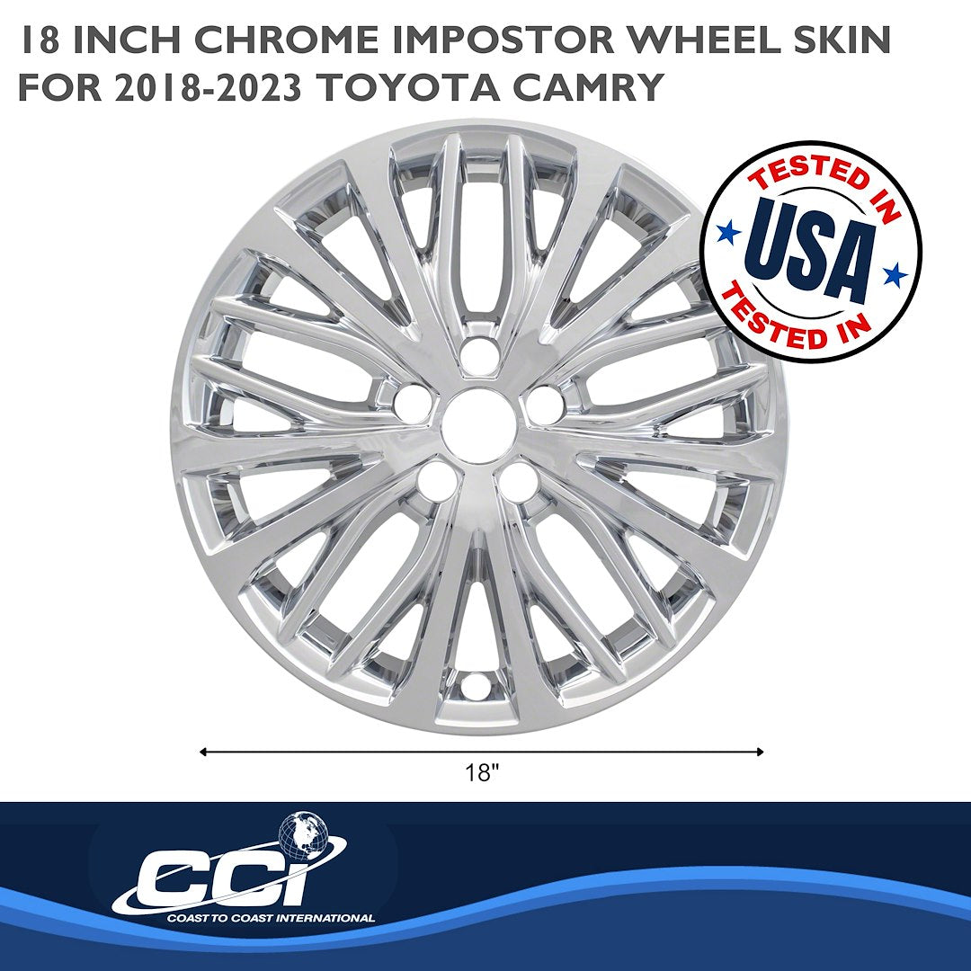 Coast To Coast IMP428X Camry 18-Inch Chrome Skin Set - image 3
