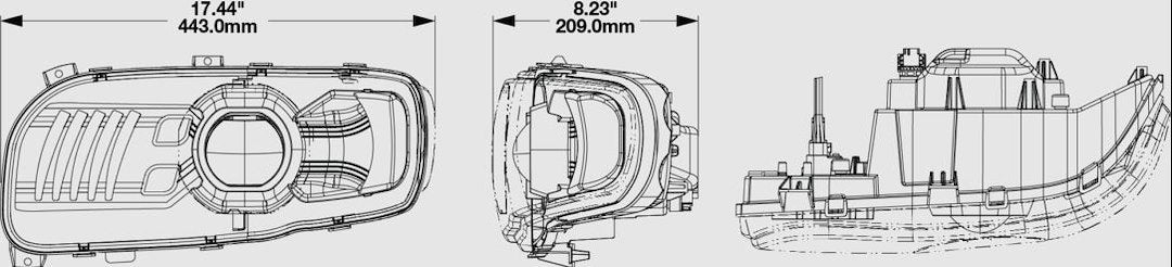 J.W. Speaker 0556681 9600 Left Peterbilt Headlamp