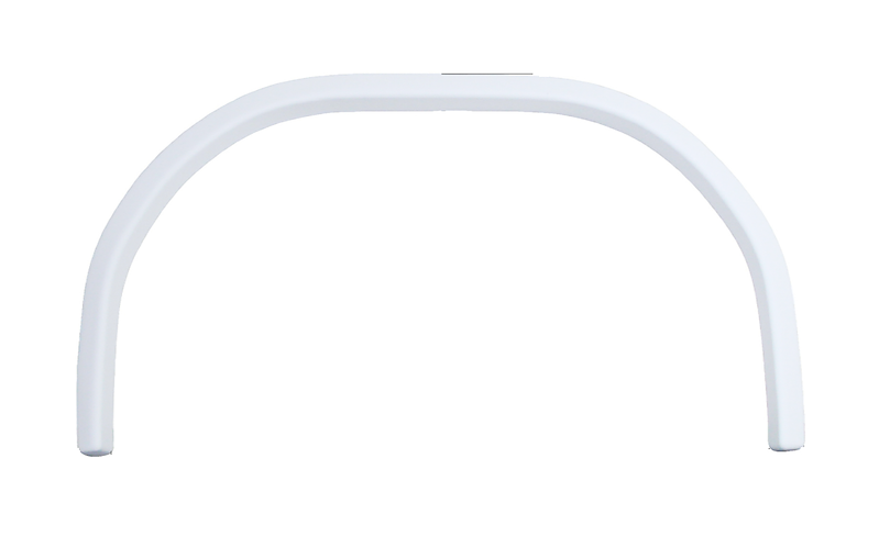 Icon 12558 RV Fender Skirt, Single Axle 33-1/2" x 18" Polar White, ICON – image 3