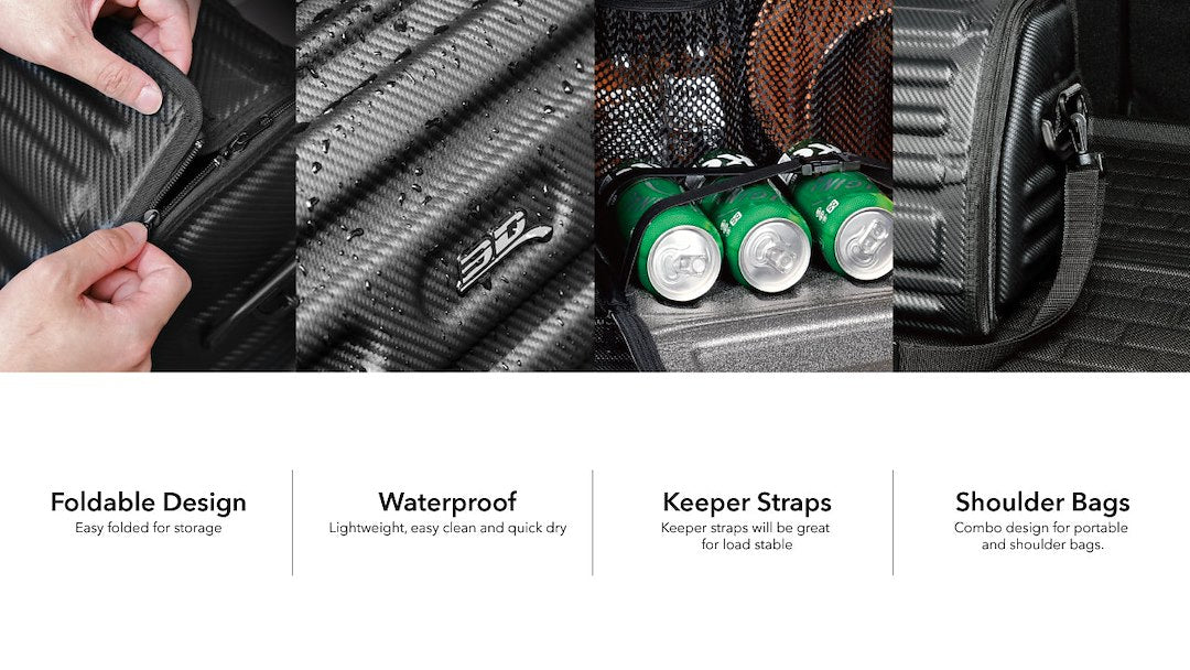 3D Mats 9325-09 40-Litre Black Waterproof Cargo Bag - image 7