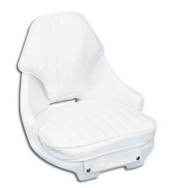 Moeller White Vinyl Helm Bucket Seat with Cushion – ST2050-HD