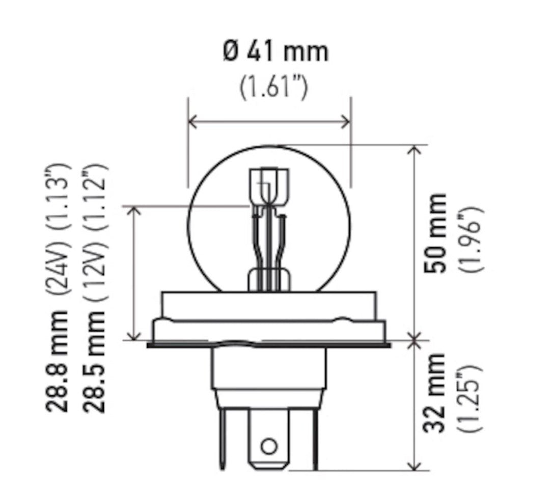 Hella 002088255 R2 Multi-Purpose Light Bulb
