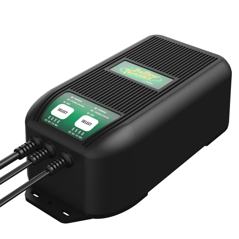 Battery Tender 022-1007-DL-WH WaveCharge Pro Two-Bank 12V 20A Charger - image 2