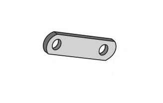 Dexter Axle 01802005 Black Trailer Leaf-Spring Shackle