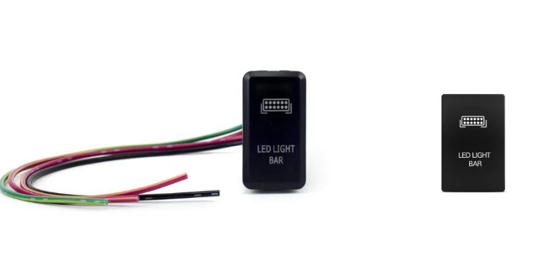 Cali Raised LED CR2460 Tacoma Roof Spot Kit, Blue Backlight - image 12