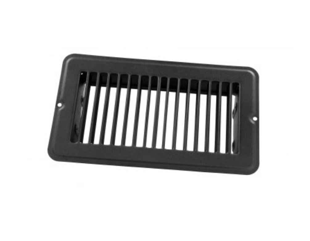 JR Products 0229165 Black Floor Air Register, 8 x 4