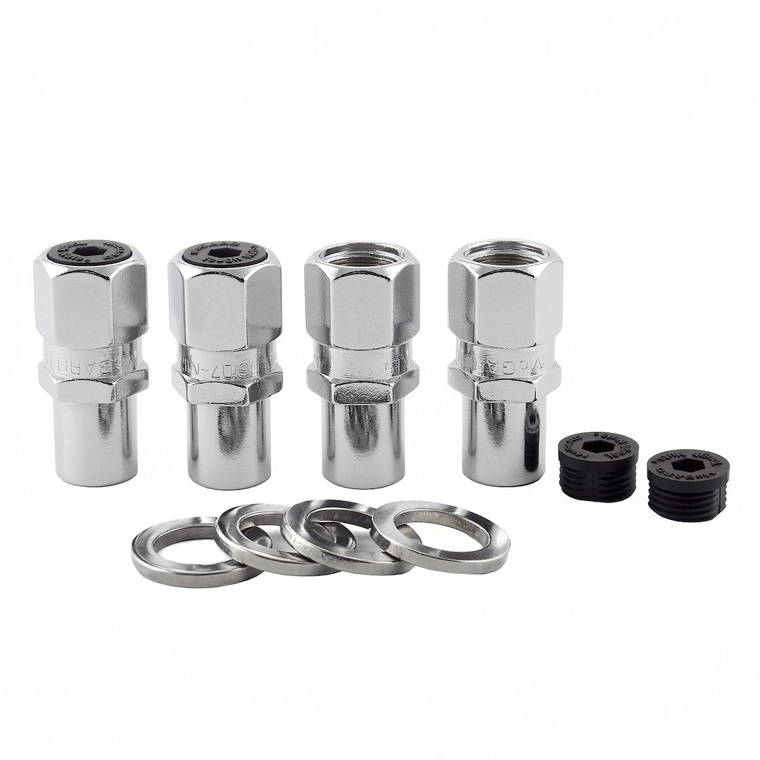 McGard 61005 Four-Piece Drag Racing Mag Wheel Lug Nut Set