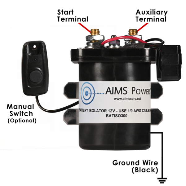 AIMS Power BATISO300 300A Dual-Battery Sensing Isolator - image 1