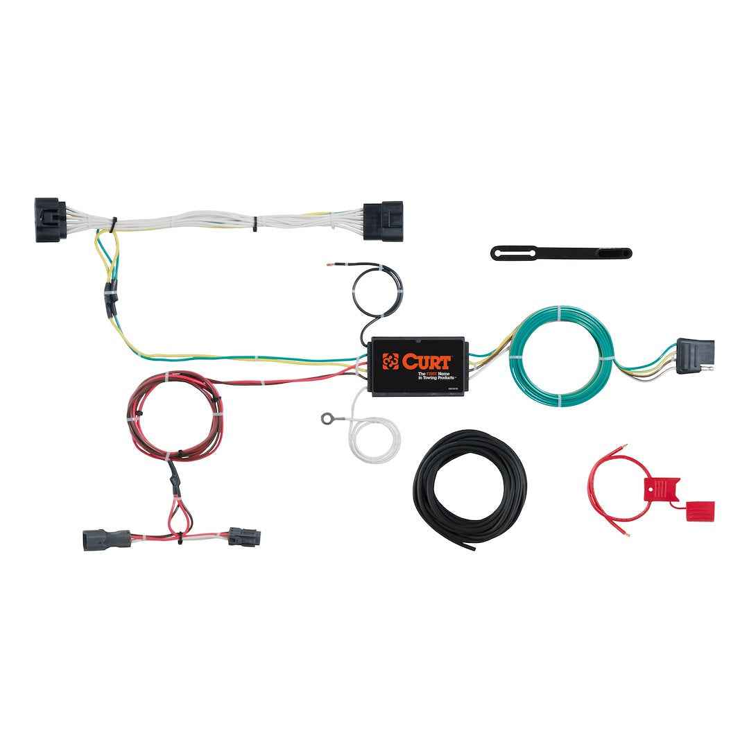 CURT Custom 4-Way Flat Wiring - Kia Sportage – 56251