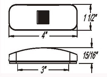 Optronics Mcl40 Series Not Applicable LED Clearance Light (Mcl44ab1)