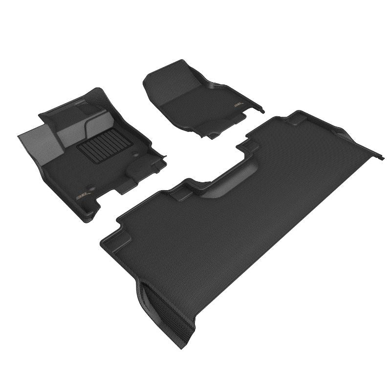 3D Mats FR12801509 Ford SuperCrew Black 3-Piece Floor Mats - image 1
