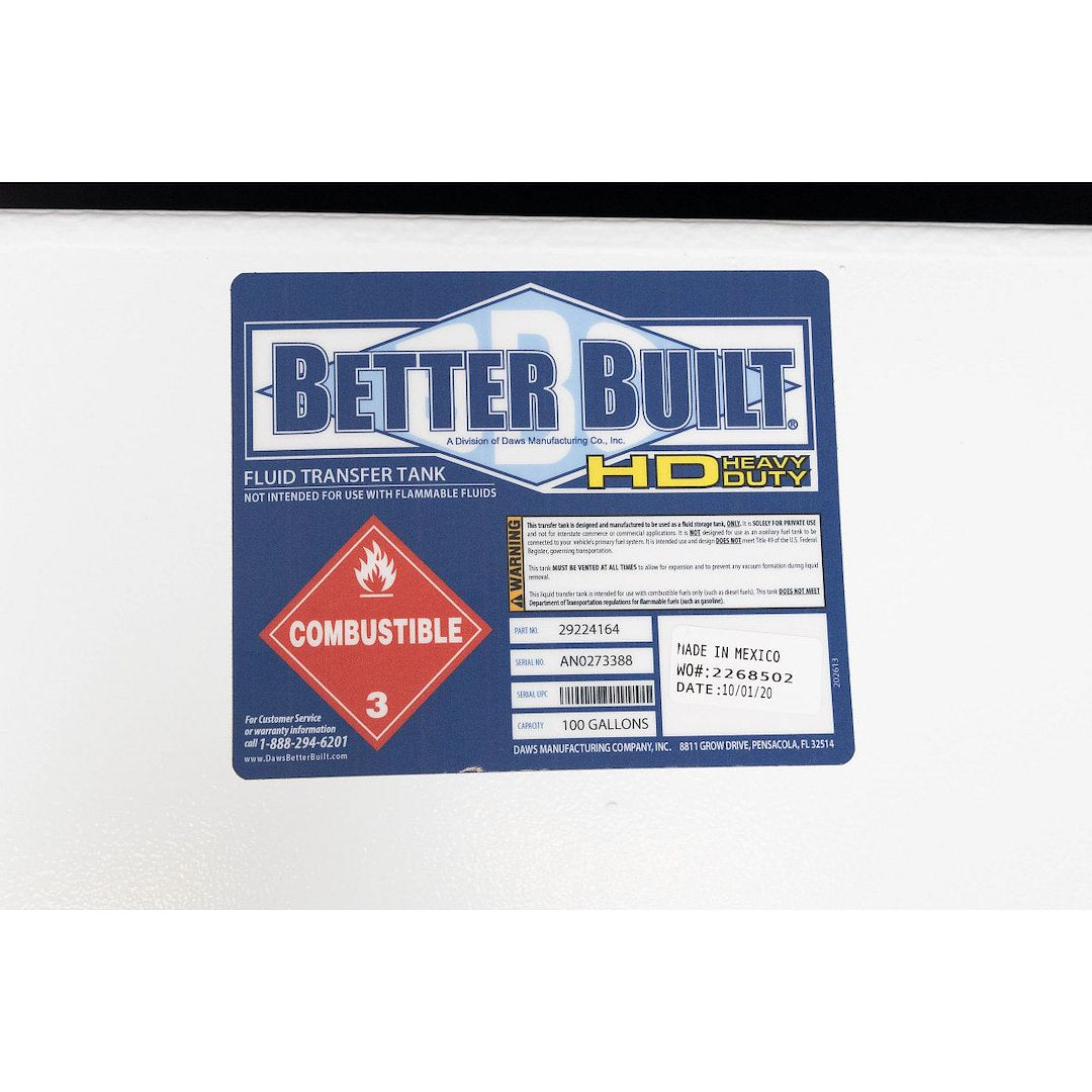 Better Built 29224164 HD Series Liquid Transfer Tank