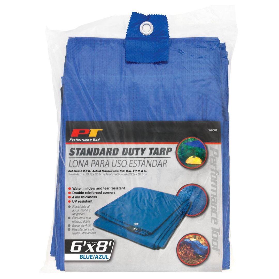 PERFORM TOOL Performance Tool Tarpaulin (W6002) – Length: 6 Feet
