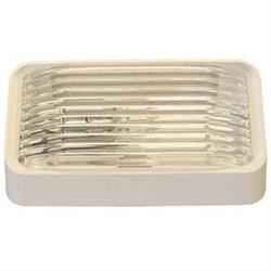 LaSalle Bristol GSAM4017 White-Base Rectangular Porch Lamp, 5-3/4-Inch