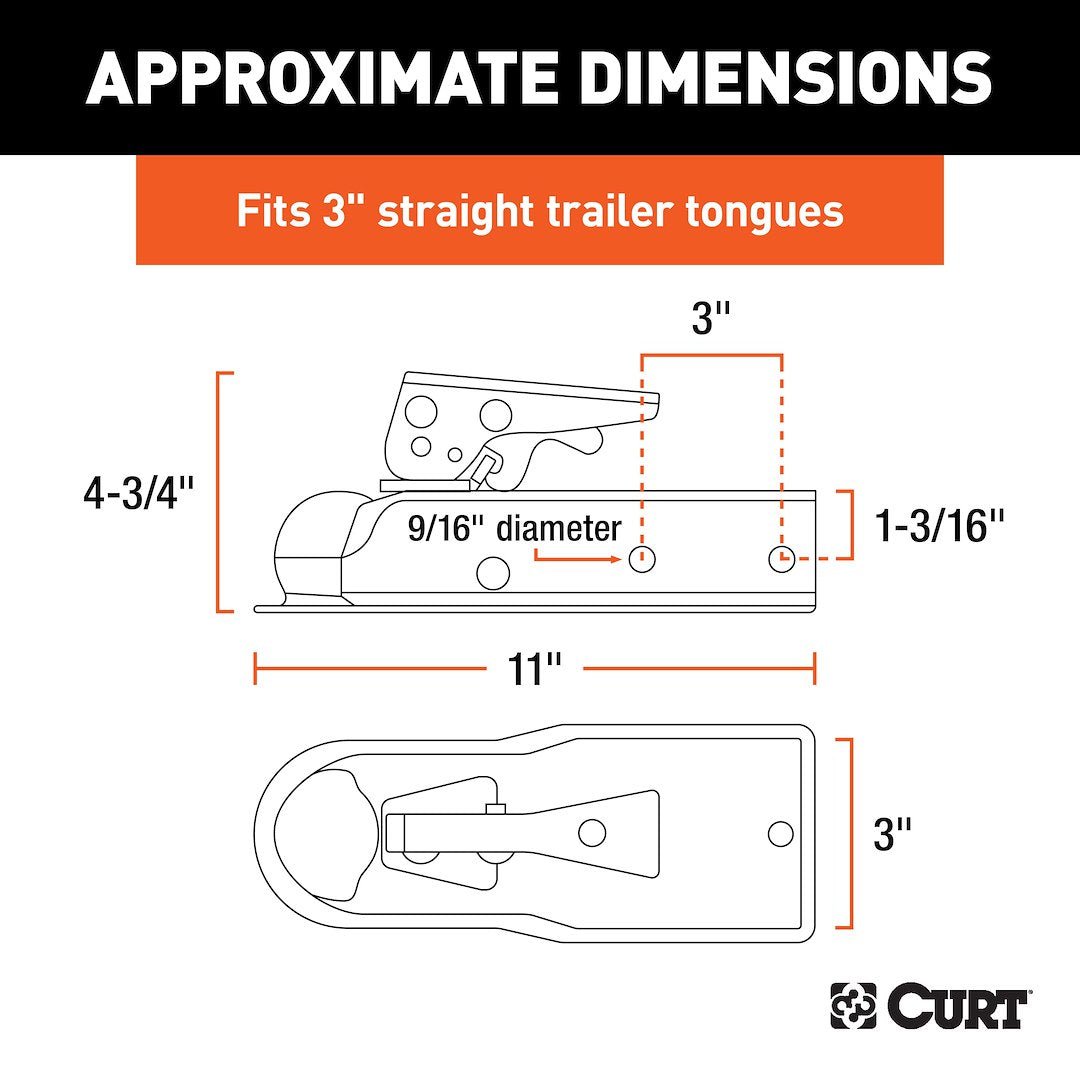 Curt 25100 Trailer Coupler - image 6