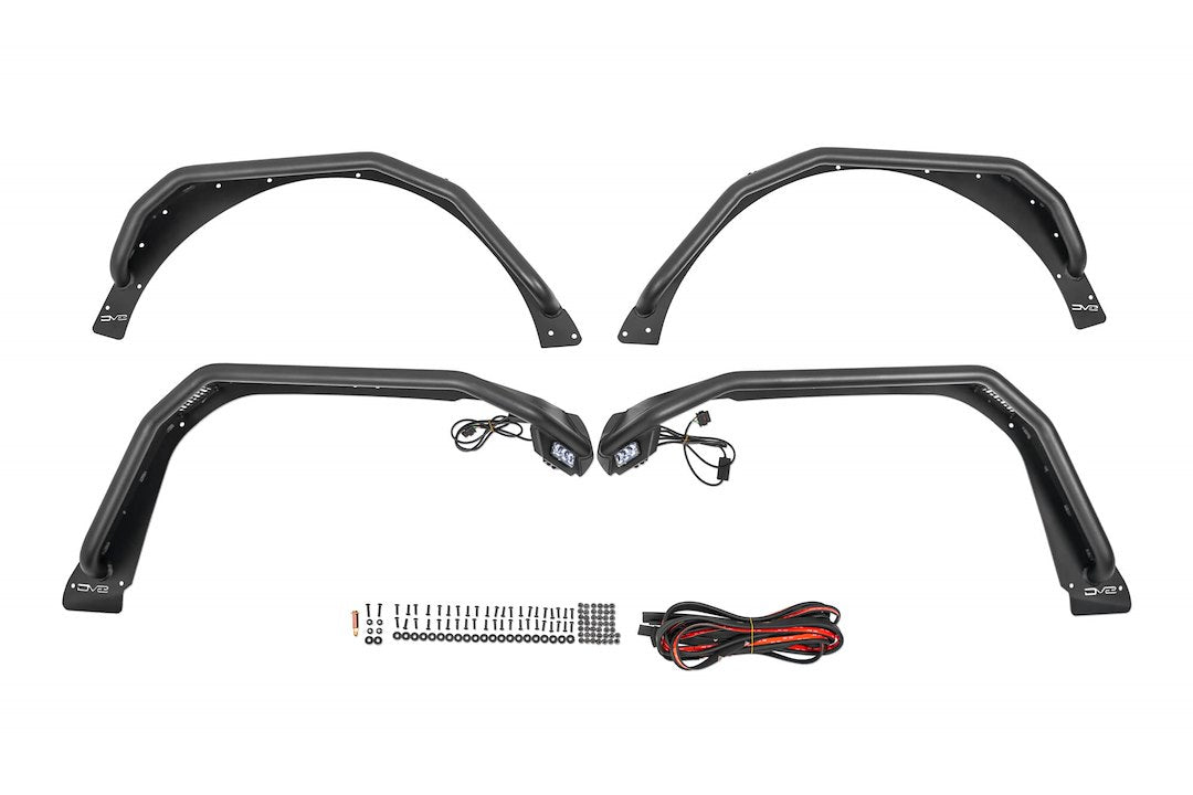DV8 Offroad FDJL-06 Spec Series Flat Fender Flares
