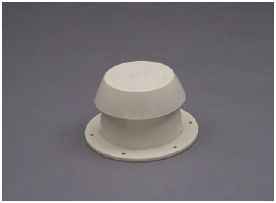 Heng's Industries 10001C White Sewer Roof Vent with Twist-Lock Cap