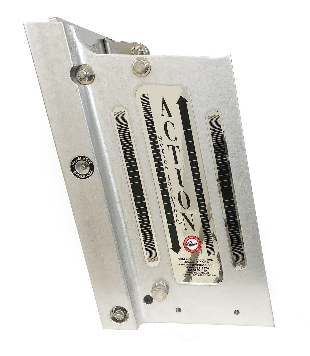Bob's Machine 100-108001-NOPC-NOSPN-NG Bare Action Hydraulic Jack Plate, 8-Inch - image 2
