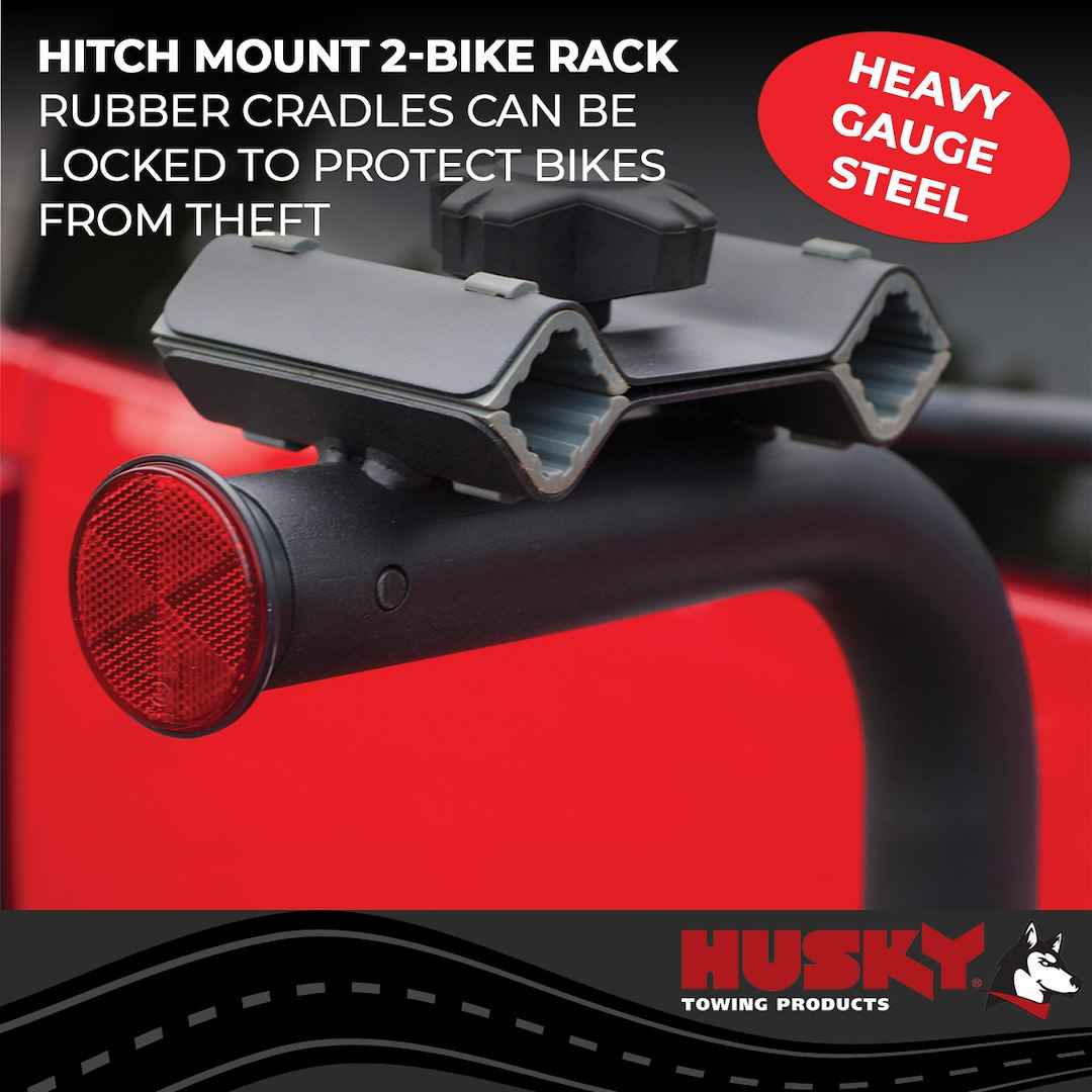 Husky Towing Hitch Bike Rack - 2 Bikes, 60 lb – 81146