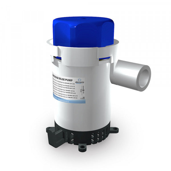 Albin 01-02-005 1,100-GPH Submersible Bilge Pump, 12V - image 1