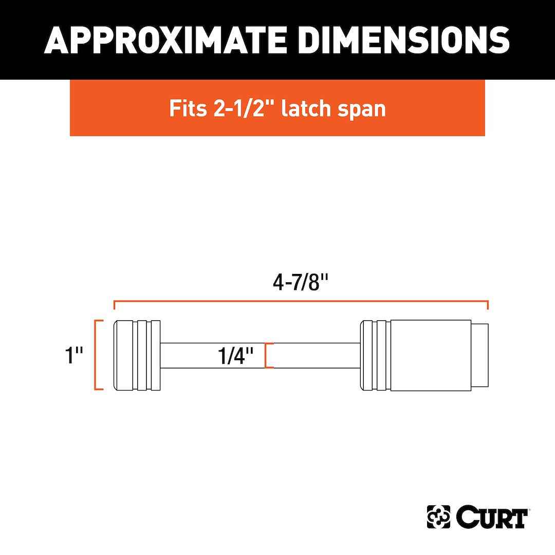 CURT 23522 1/4-in Coupler Lock - 2-1/2-in Latch Span
