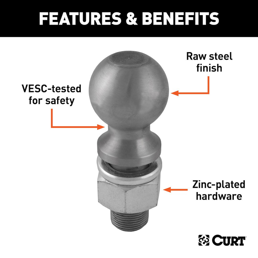 Curt 40085 Trailer Hitch Ball - image 3