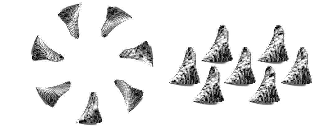 Grid Wheels 129CAINL Wheel Spoke Insert Set