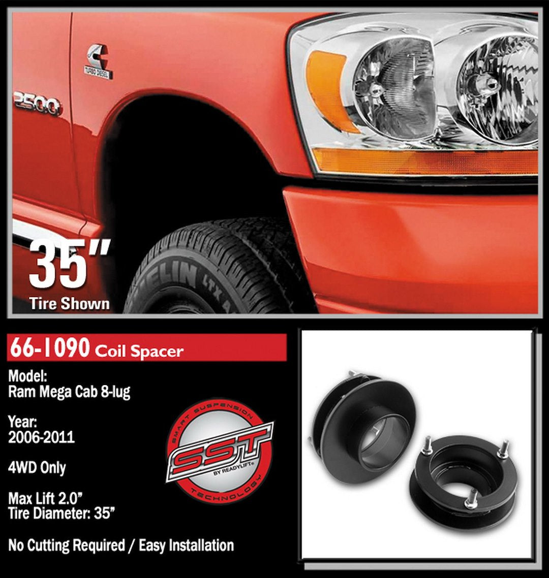 ReadyLift 66-1090 Ram HD 4WD Coil-Spacer Leveling Set