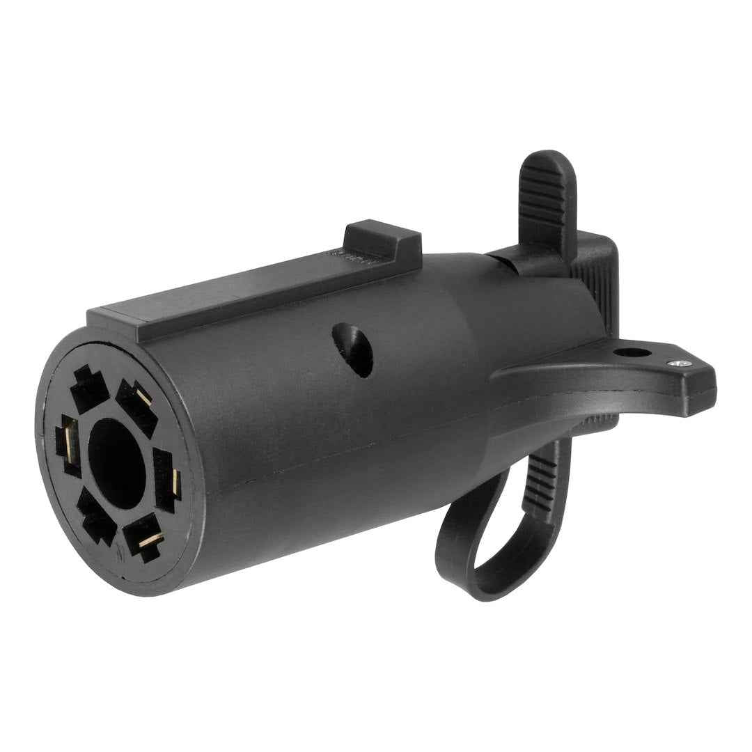 CURT 57245 7-Blade to 4-Flat Adapter with LED Tester
