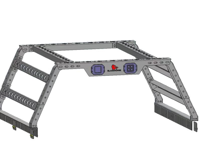 Black Horse TR01B Steel Bed Cargo Rack, 600-lb Capacity - image 12