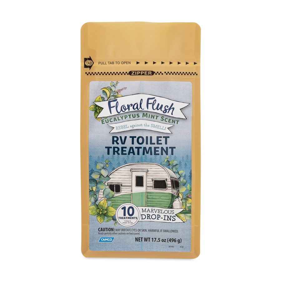 Camco 41492 Floral Flush Eucalyptus-Mint Tank Treatment Pouch