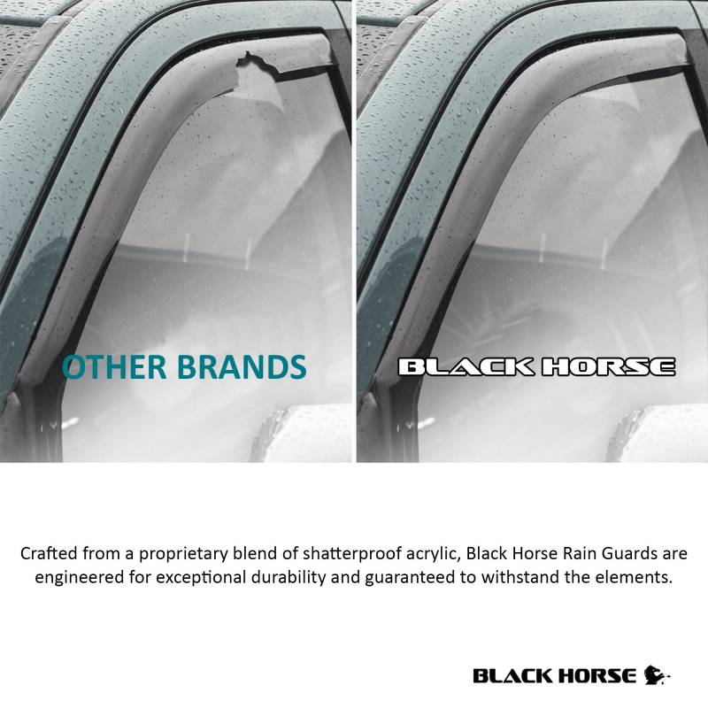 Black Horse Offroad 1494276IN Ridgeline 3-mm Smoked Acrylic Window Visors - image 7