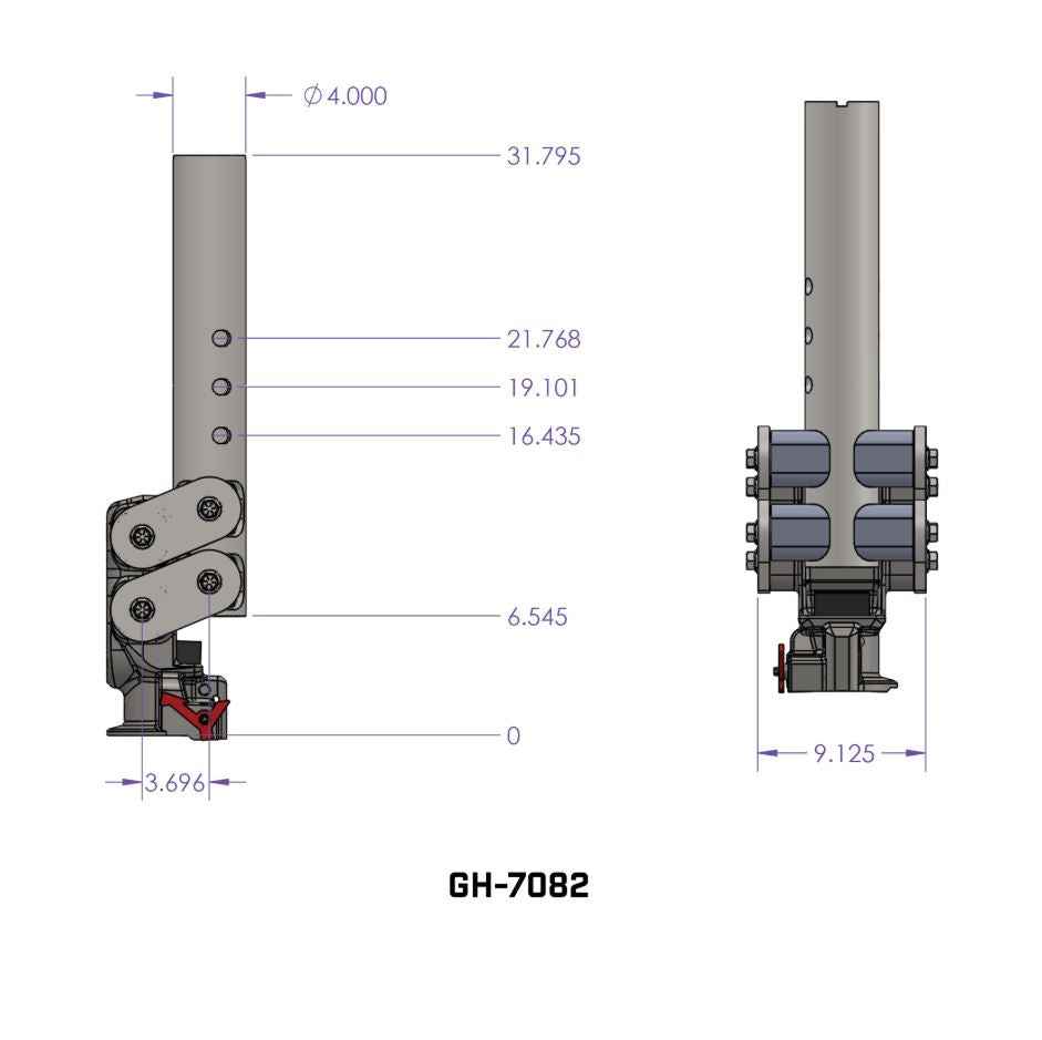 Gen-Y Hitch Round Gooseneck Coupler - 25,000 lb – GH-7082