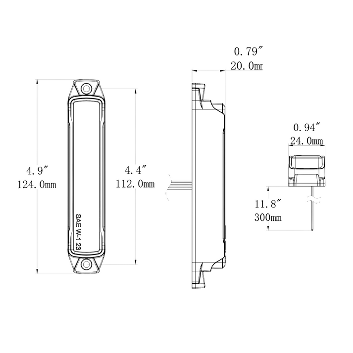 Builtbright BB6010B 4-Inch Surface-Mount Strobe Mini-Bar - image 4