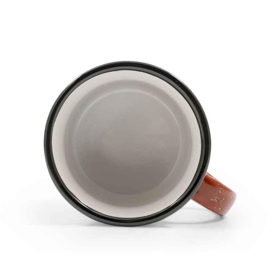Camco 53235 Speckled Red 14-oz Campsite Ceramic Mug