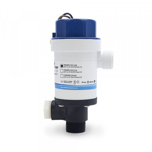 Albin 01-05-074 Twin-Port 500-GPH Livewell Pump, 12V - image 3