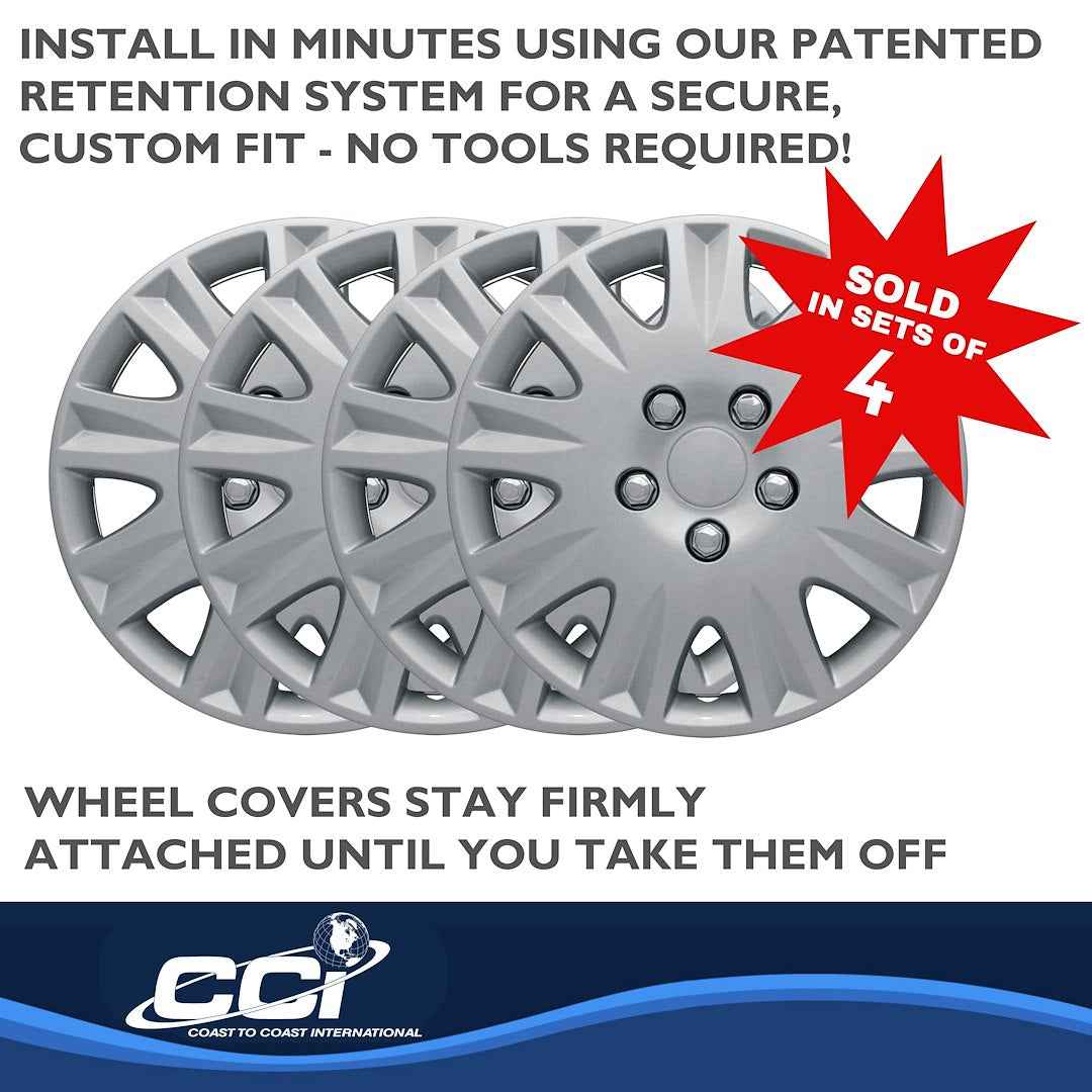 Coast To Coast B811115S Civic 15-Inch Nine-Spoke Trim Set