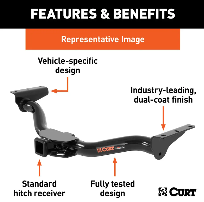 CURT 13652 Class III Vehicle-Specific Rear Receiver - image 2