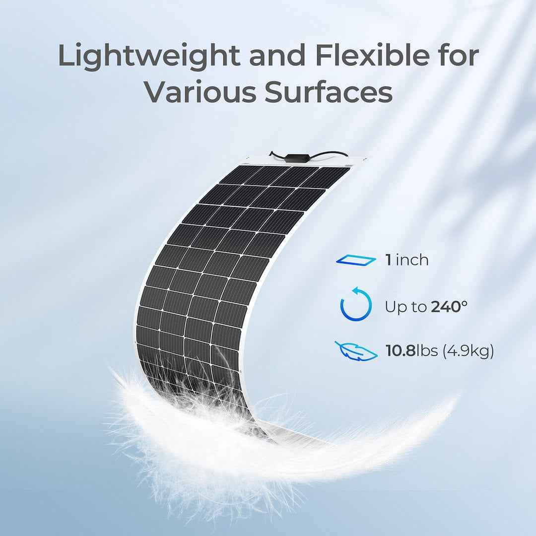 Renogy 5228719 200W Flexible Monocrystalline PERC Solar Panel